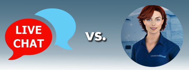 live chat vs virtual agent